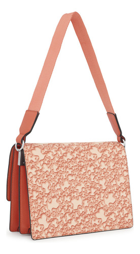 Bandolera Mediana Audree Naranja Kaos Mini Evolution Color Naranjo