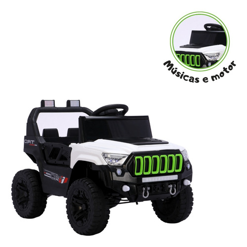 Jipe Titan Xr Carrinho Com Controle Remoto Pedal Sons Luz