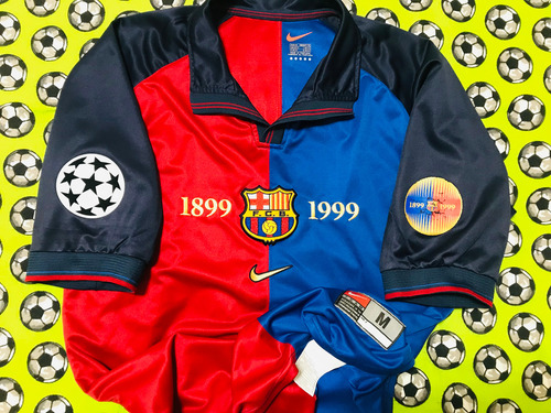 Jersey Nike Fc Barcelona Centenario 1999 Champions Rivaldo M (Usado)