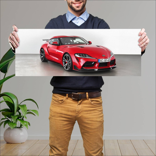 Cuadro 30x80cm Auto 2019 Toyota Gr Supra By Ac S 228