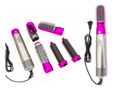 Secador De Pelo 5 En 1 Con Peine De Aire Caliente Automático