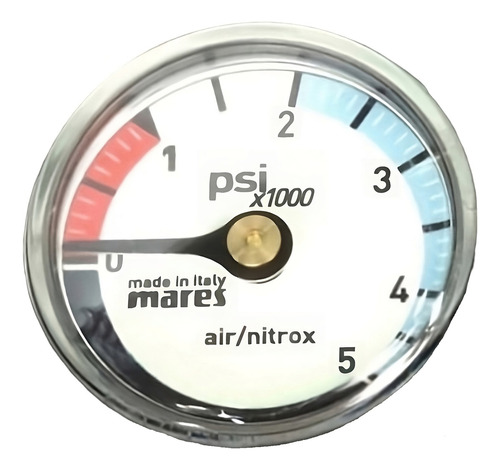 Mares Consola Mission 1 Manómetro Medidor De Presión Buceo Color Negro Psi