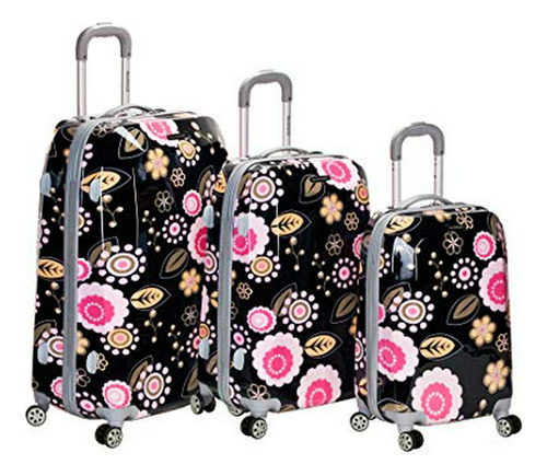 Rockland Vision Hardside Spinner Wheel Luggage, Pucci, Juego
