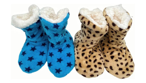 X2 Pantuflas Bota Invierno Chiporro Antideslizante Adultos