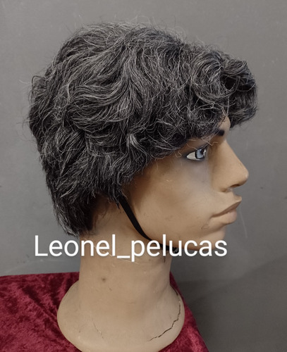 Peluca Hombre Canoso Gris Viejo