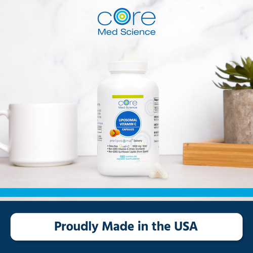 Core Med Science Vitamina C Liposomal 1000mg 180 Cápsulas