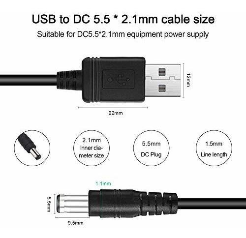 Cable Usb Dc In Conector Para Router Mini Ventilador
