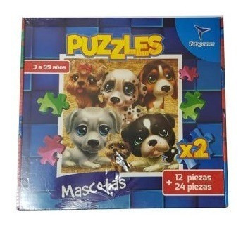 Puzzles X2 Rompecabezas Toto Games 12 + 24 Piezas