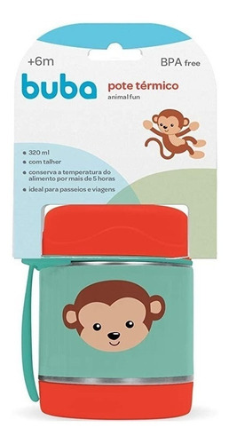 Pote Térmico Animal Fun 320ml Buba ® Macaco