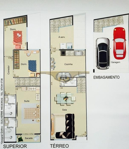 Imagem 6 de 6 de Sobrado Com 3 Dormitórios À Venda, 127 M² Por R$ 530.000,00 - Vila Invernada - São Paulo/sp - So0006