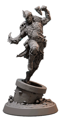 Set 4 Heroes Calabozo Y Dragones Dnd Miniatura Ls - 35 Mm Set 4 Heroes