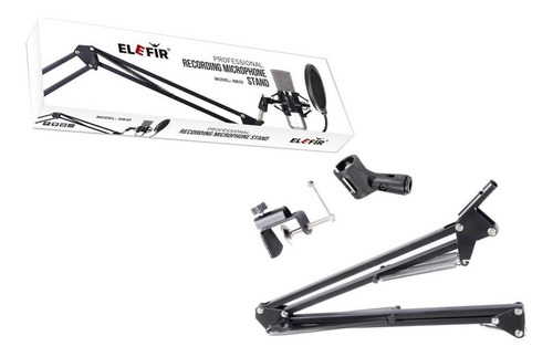 Imagen 4 de 10 de Soporte Para Micrófono Brazo + Filtro Antipop + Shock Mount