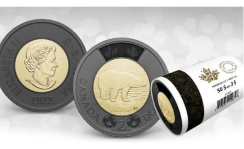 Set De 6 Monedas Canada Coloreadas 2 Dólares Sin Circular (Usado)