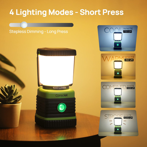 Linterna Led Ultra Brillante 1000 Lúmenes, 4 Modos