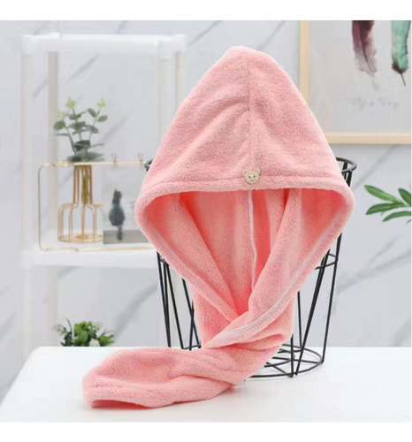 Gorro Turbante De Microfibra Ducha Toalla Para El Cabello
