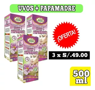 Ubos + Papamadre Mas Natural 500ml 3x49 Soles