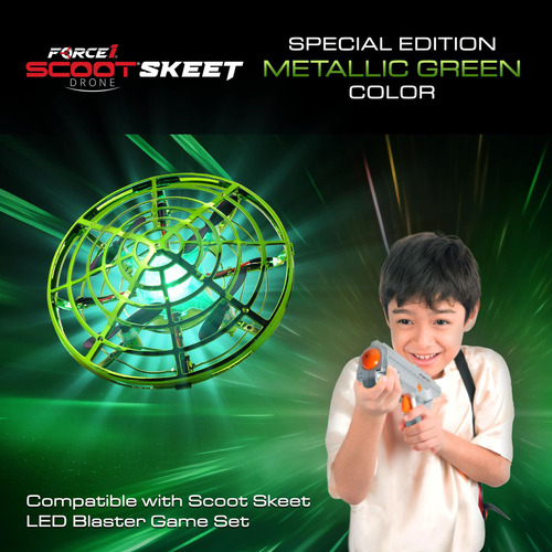 Force1 Scoot Skeet Dron, Juego De Disparos Electrónico Par.