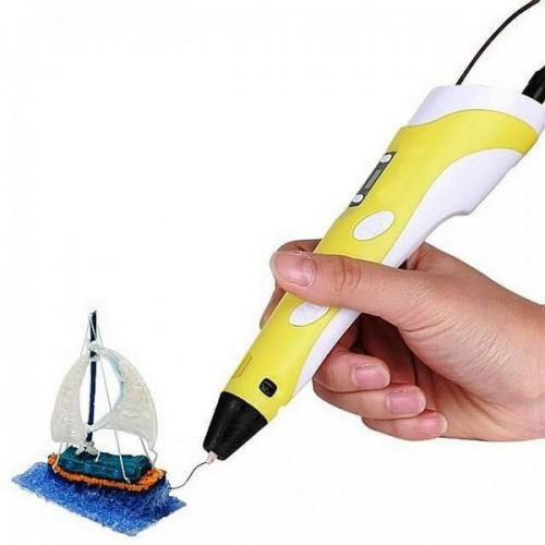 Lápiz 3d Impresora Modelado Plastico Lcd + Filament Amarillo