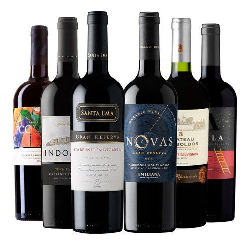 6 Vinos Mix Gran Reserva Cabernet Sauvignon