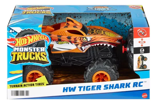 Coche Teledirigido Hot Wheels Monster Trucks Tiger Shark