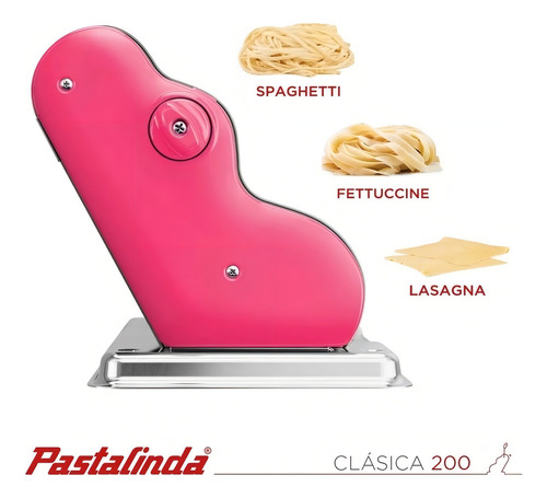 Máquina para pastas Pastalinda Clásica 200 color fucsia