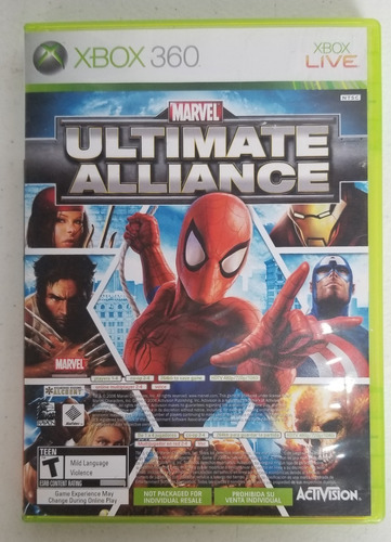 Ultimate Alliance Xbox 360 Formato Fisico