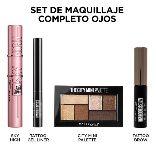 Set De Maquillaje Maybelline Ojos Completos