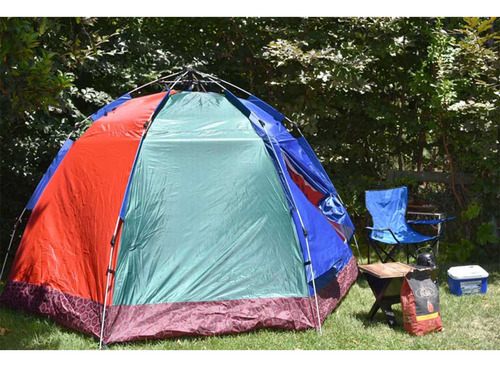 Imagen 2 de 2 de Carpa Camping 6 Personas Automática Impermeable Bighouse