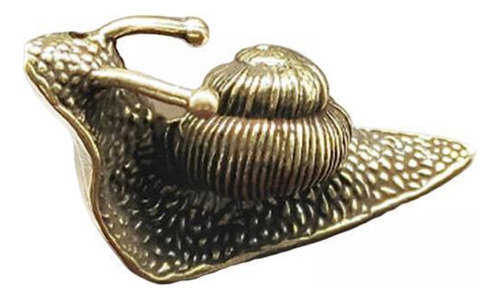 4 Figuritas De Caracol De Latón Puro, Mesa De Té