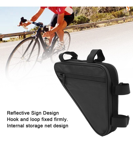 Bolsa Triangular For Bicicleta, Impermeable, Con Cremallera