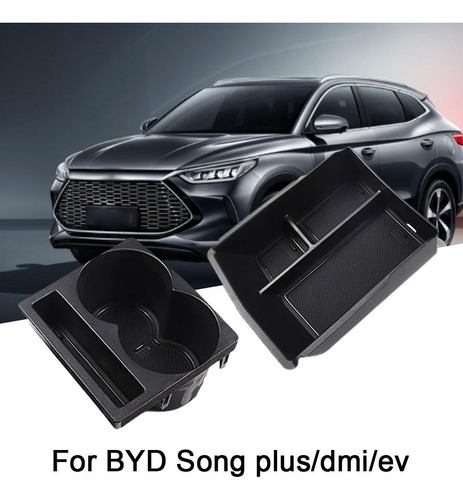 Caja De Almacenamiento Para Reposabrazos Con Portavasos Byd