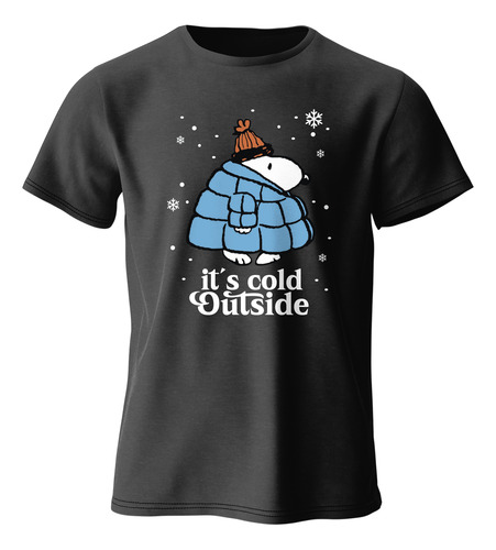 Playera Navidad Snoopy Navideño Chamarra Frío Hombre Y Mujer