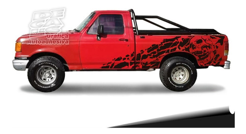 Calco Ford F100 Xlt Skull Calavera Juego Con Potón