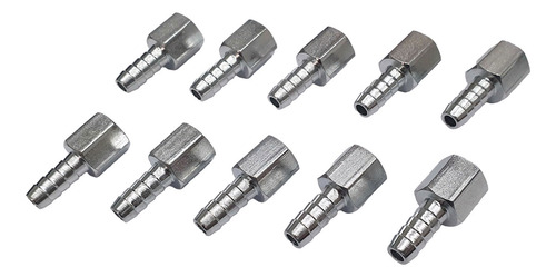 Espigão Adaptador Fixo Fêmea 1/4 X 5/16 - Kit 10 Unidades