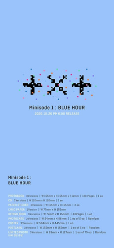 Tomorrow X Together Txt Minisode 1 Blue Hour Cd Nuevo Import