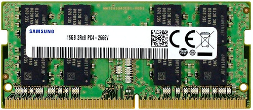 Imagem 1 de 1 de Memória Ram Samsung 16gb Ddr4 Pc4-19200 2666mhz 260 Pin 