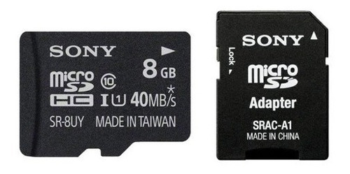 Sony Memoria Micro Sdhc 8gb Clas10 C/adaptador 70mb Ecoffice