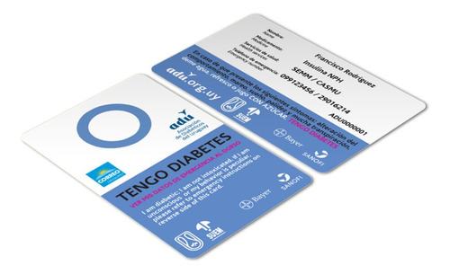 Tengo Diabetes | Tarjeta De Identificación