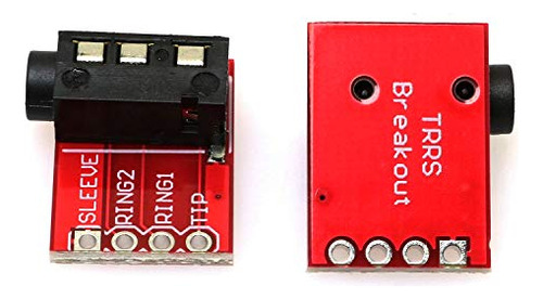 E-outstanding Pack De 2 Conectores De Audio Trrs De 3,5 Mm P