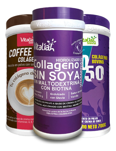 Colágeno Vainilla, Coffe Y Marino/bobino - g a $57
