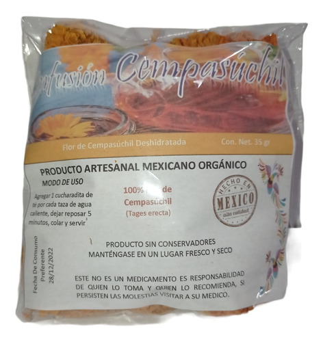 Cempasuchil Flor Te Organico 35 Gr Productos Tenango