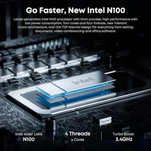 Mini Pc Chuwi 2023 Herobox, Intel 12.ª Generación N100, 256