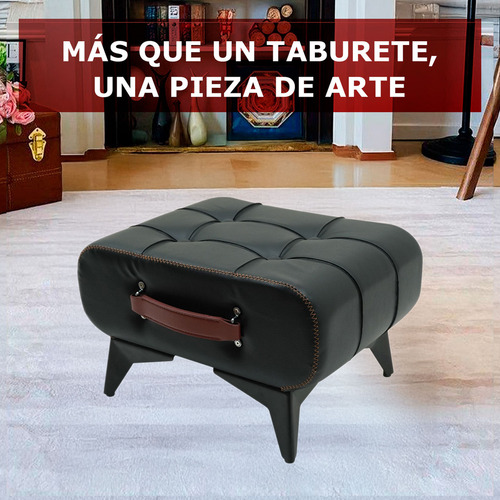 Reposapiés Taburete Otomano De Piel Reposapiés Ouo Tnp12