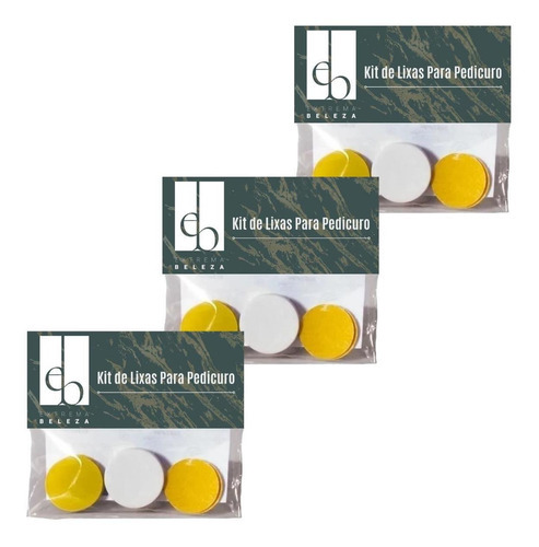 3 Kits Refil De Lixas Para Pedicuro Soft Feet Taiff 30 Lixas