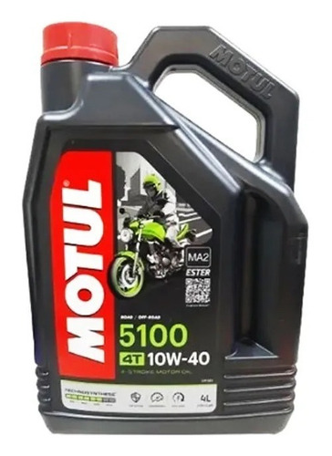Óleo de motor Motul semi-sintético 10W-40 para motos e quadriciclos x 4L