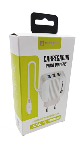 Imagem 3 de 6 de Carregador Original Tipo C Com 3 Usb 3.1 A
