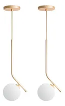 Comprar 2 Lustres Luminarias Jabuticaba Pendente Globo Vidro G9 Full