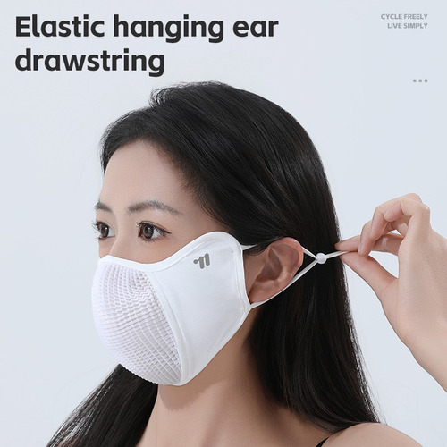 Máscara Facial Ice Silk, Transpirable, Deportiva 3d, A Prueb