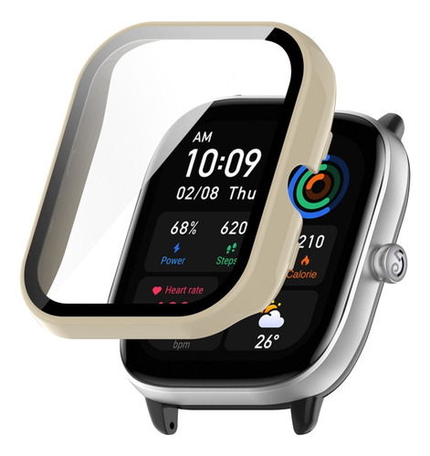Funda Protectora De Reloj Blanca Marfil Para Amazfit Gts4 Mi