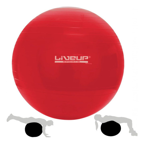 Kit Bola Suiça 45 Cm Com Mini Bomba + Faixa Elástica Leve